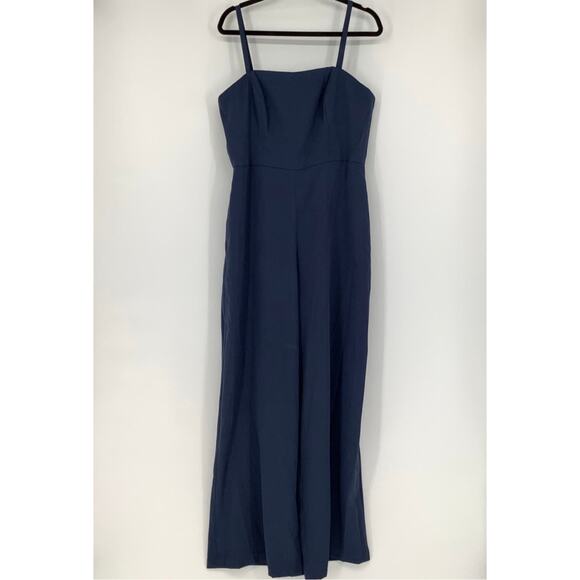NEW! Dessy Collection Size 16 Spaghetti Strap Jumpsuit Blue $263 msrp I21-6 - Picture 3 of 10